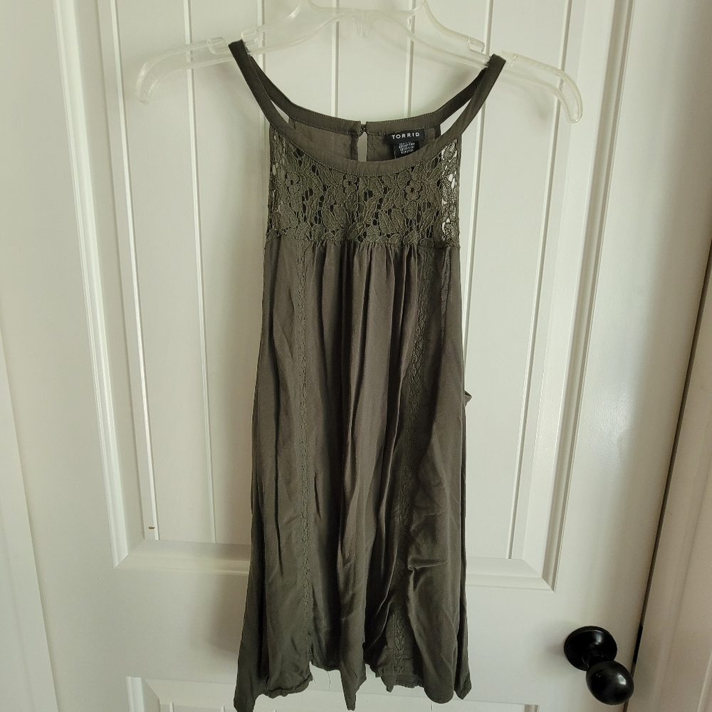 Olive Torrid Tank Blouse Tank Top